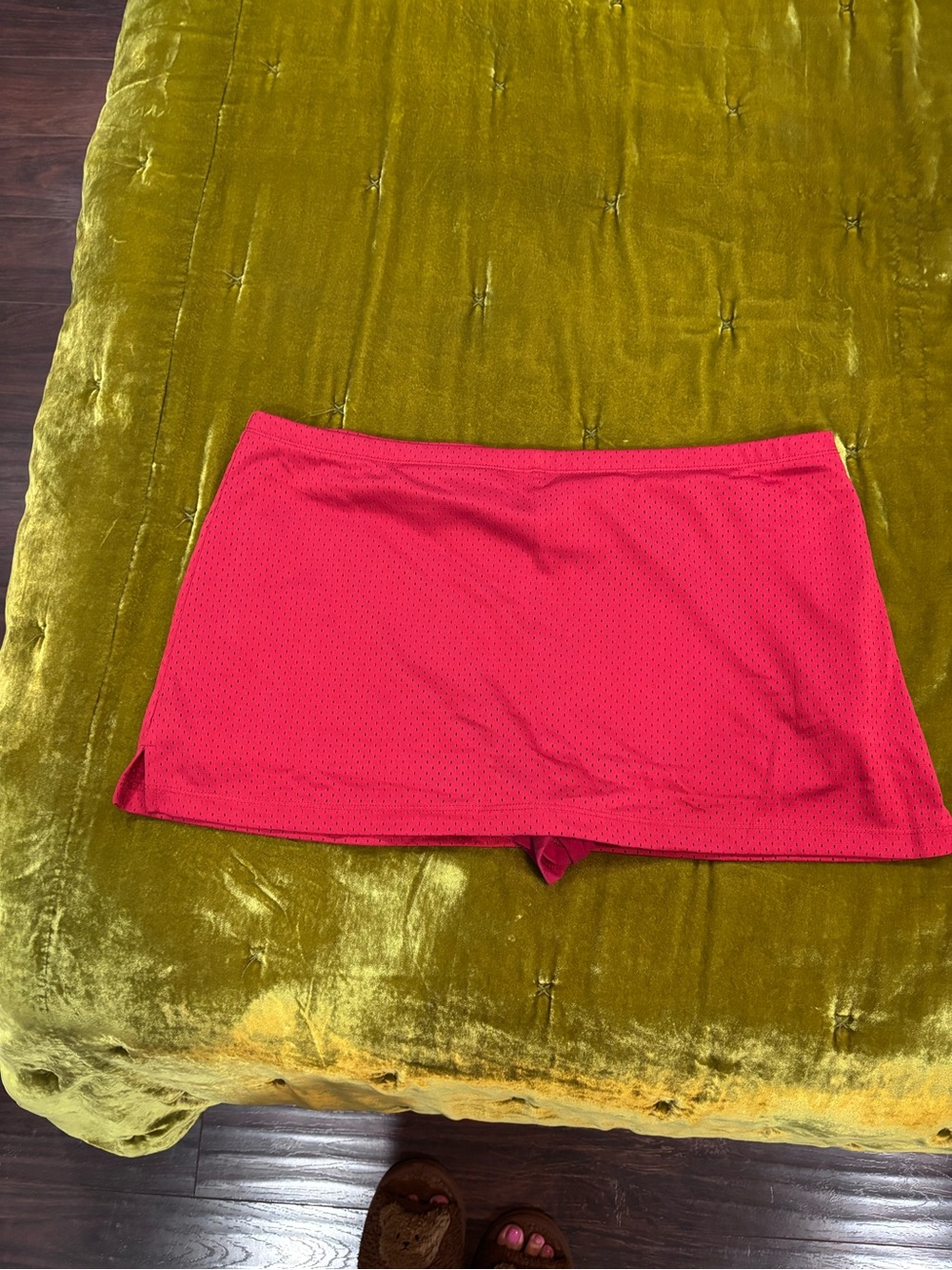 Urban outfitters red mini skirt
